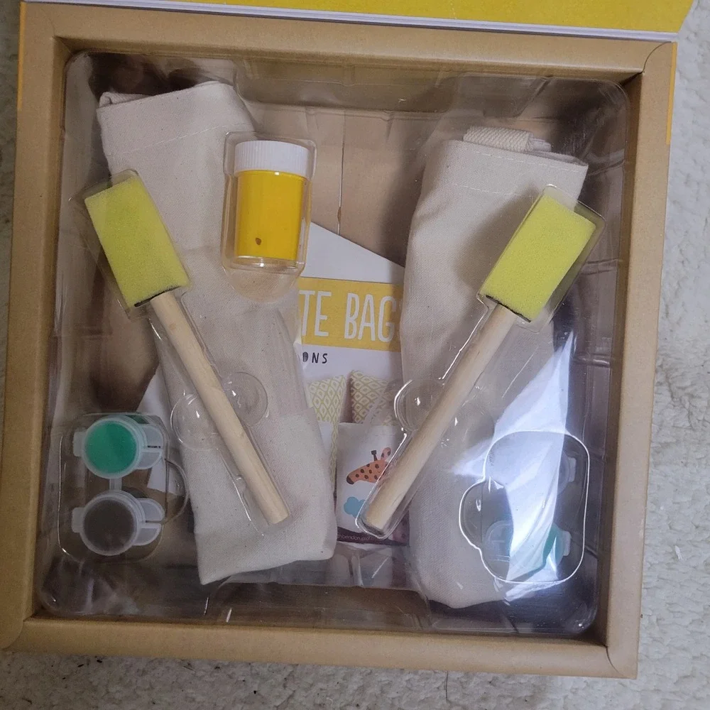 Imagine by Bendon Craft With Me Tote Bag Painting Kit Kids Ages 4+ Giraffe NEW